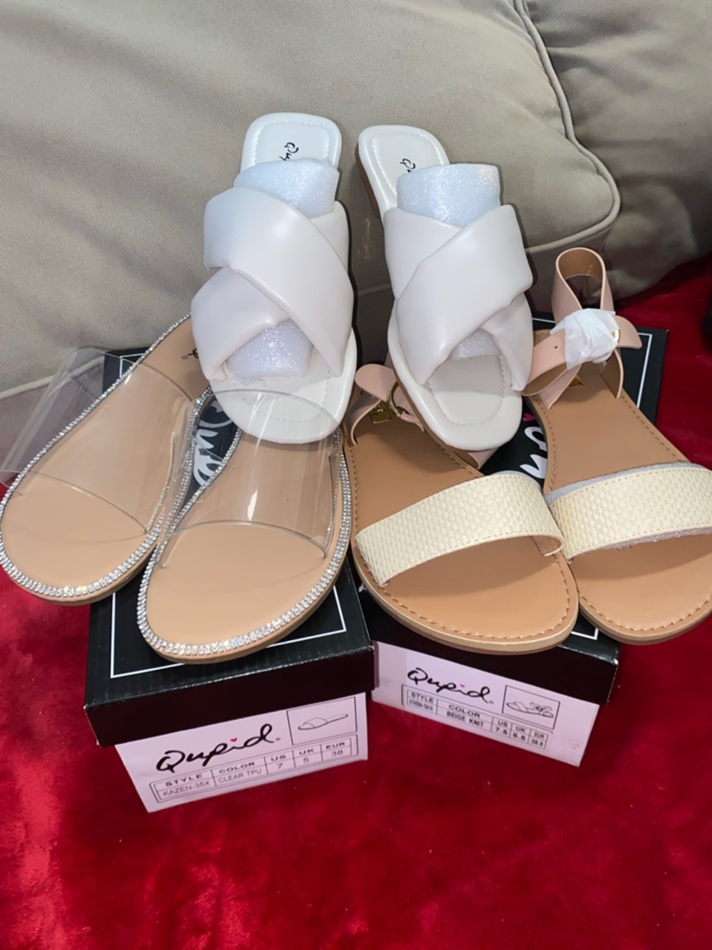 Bundle of 3 Pairs of Sandals Brand New 7